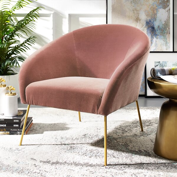 Nicole Miller New York Achilles Velvet Accent Chair